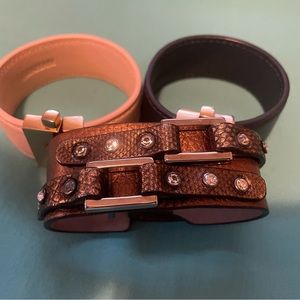Genuine leather bracelet hand made in Italy Roberto Mantellassi brown leather